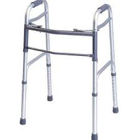 616070A - Folding Walker Dual Release Aluminum, Adult, 1/EA [DISCONTINUED: Use CWAL0008T]