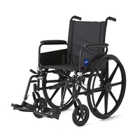 3E010140 - Traveler SE Wheel Chair 18" x 16" Seat with Detachable Full Arms and Swingaway Footrests Black 1/EA [DISCONTINUED]