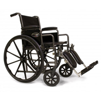 3E010320 - Traveler SE Wheel Chair 20" x 16" Seat with Detachable Desk Arms and Swingaway Footrests Black 1/EA [DISCONTINUED: CW0005CS]