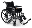 3G010540 - Traveler SE Wheel Chair 18" x 16" Seat with Detachable Full Arms and Swingaway Footrests Black 1/EA [DISCONTINUED]