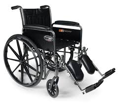 3G010540 - Traveler SE Wheel Chair 18" x 16" Seat with Detachable Full Arms and Swingaway Footrests Black 1/EA [DISCONTINUED]