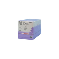 J-493G - Absorbable Suture, Polyglactin 910 Coated Vicryl, Undyed, Size 5-0, 18", 12EA/BX [DISCONTINUED: Use J844G]