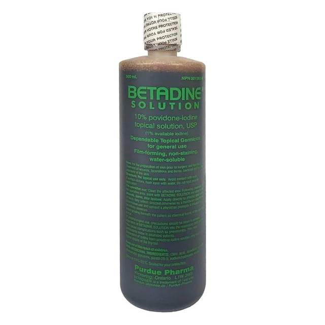 PUR08617 - Betadine Solution, 10% Povidone-Iodine, 500mL, 1/EA [DISCONTINUED: Use KF22422]