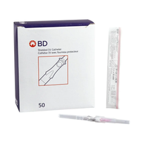 BD382533 Insyte Autoguard 20G x 1" Shielded IV Catheter, Non-winged, Pink, 50EA/BX [DISCONTINUED: Use BB4252543-02]