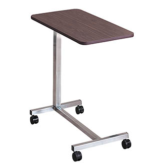 C11610 Cardinal Health Overbed Table, H-Shaped Base, Walnut, 50lbs, 1/EA [DISCONTINUED]