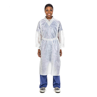 A7301PG - Isolation Gown, Full-Back, Poly-Coated, White, X-Large 100EA/CA [DISCONTINUED]