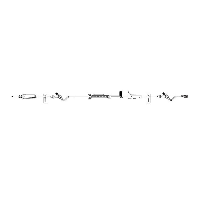 BB490102 Infusomat Space Pump Set, 22mL, 120", 24EA/CA