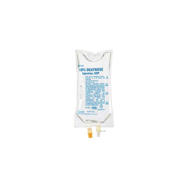 BBL5202 10% Dextrose Injection USP, Adult/Pediatric, 250mL, 24EA/CA