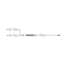 BBV2500-C Gravity Blood Administration Set, Y-type No Injection Site, 34mL, 87", 50EA/CA