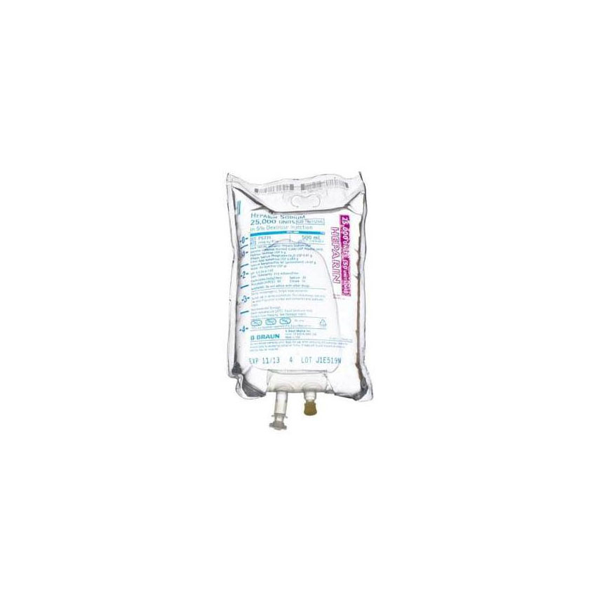 BBP5771-00 Heparin Sodium in 5% Dextrose Injection, 500mL, 24EA/CA