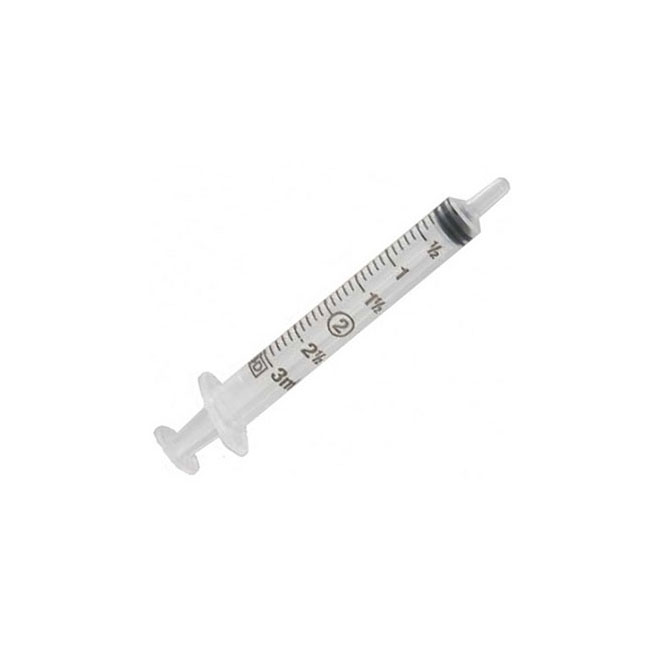 BD301077 Medical Syringe, Slip Tip, 3mL, 1600EA/CA