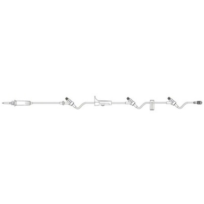 BB375100-C IV Gravity Administration Sets Needle-Free, ULTRASITE, 3 injection sites, 20mL, 112", 50EA/CA