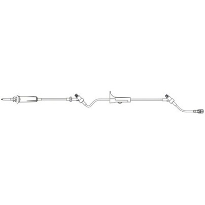 BB354202 IV Gravity Administration Sets Needle-Free, CARESITE, 2 injection sites, 17mL, 84", 50EA/CA