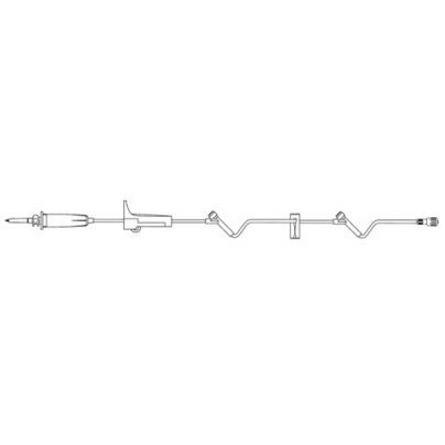 BBNF1150 IV Gravity Administration Sets Needle-Free, SAFELINE, 2 injection sites, 19mL, 97", 50EA/CA