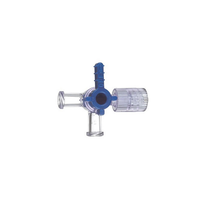 BB456020 Stopcock, Spin-Lock Connector, 4-Way, 100EA/CA