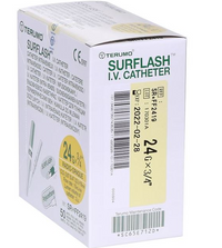TC-SR-FF2419 SurFlash IV Catheter, 24GA x 0.75", 50EA/BX