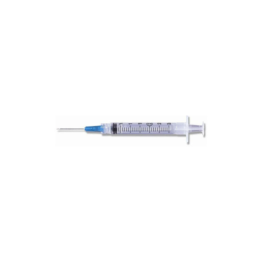 TC-SS-03L2338 Hypodermic Syringe, With Ultra Thin Wall Needle, 23GA x 1.5", 3cc, 100EA/BX