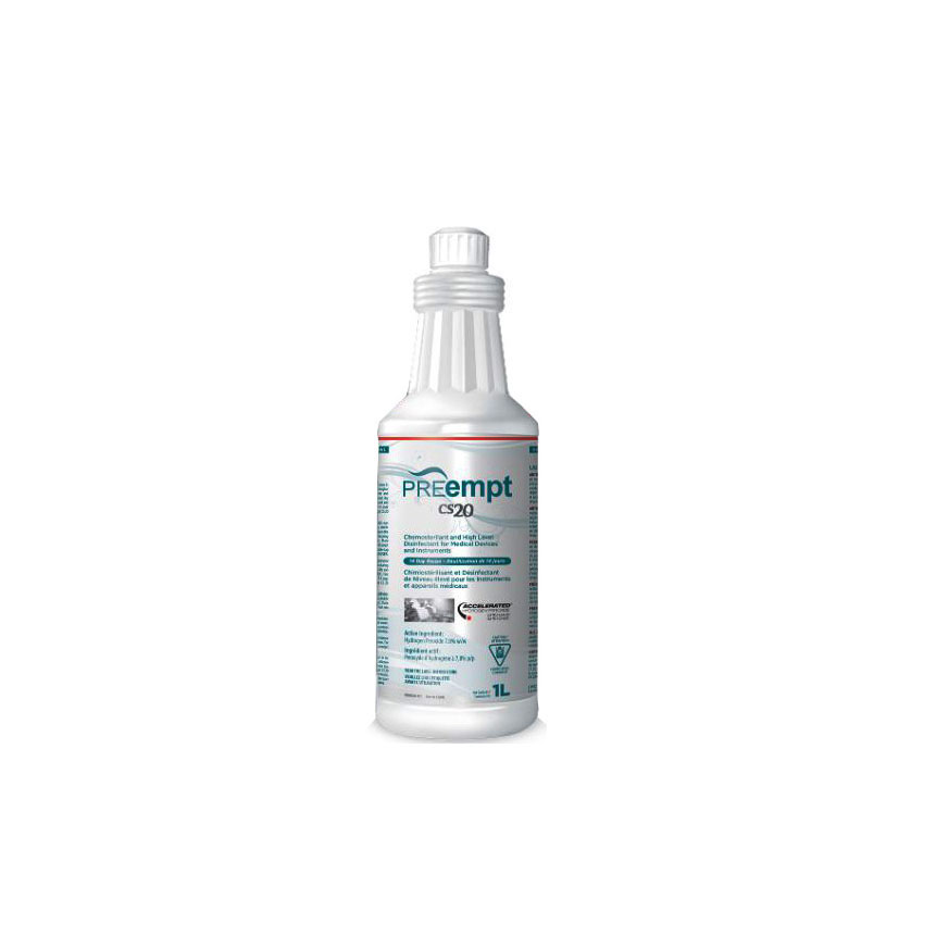 VRX-11401 PREempt CS 20 Instrument Disinfectant, 1L, 1/EA