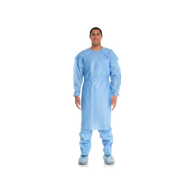 KC54310 Isolation Gown, Tri-Layer, Blue, Large, 46", 100EA/CA