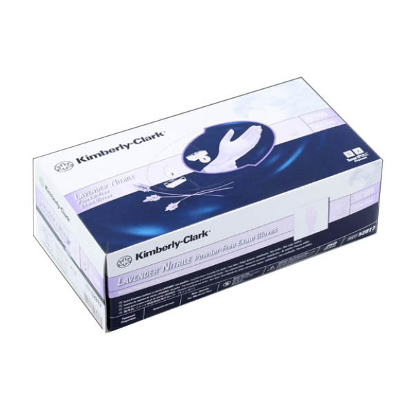 KC52816 LAVENDER Exam Glove, Nitrile, Single, X-Small, 250EA/BX