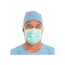 KC49235 Surgical Mask, Anti-Fog, Pleat Style, with Ties, Film Strip, Green, 50EA/BX