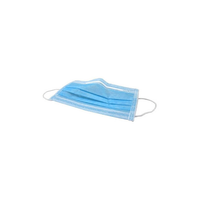 KC47080 Procedure Mask, Pleat Style,Protective Three Layers, with Earloop, Tissue Blue, 50EA/BX