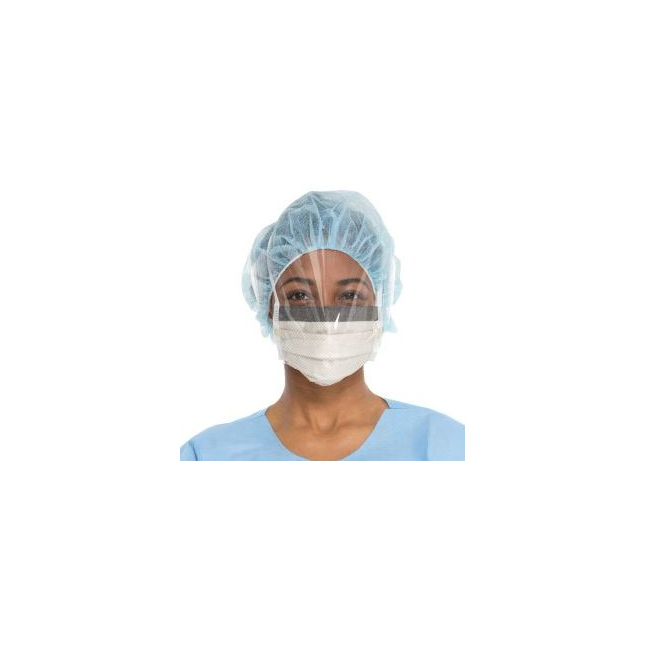 KC62114 FLUIDSHIELD Surgical Mask w/Wrap Around Visor, Fog-Free, 25EA/BX