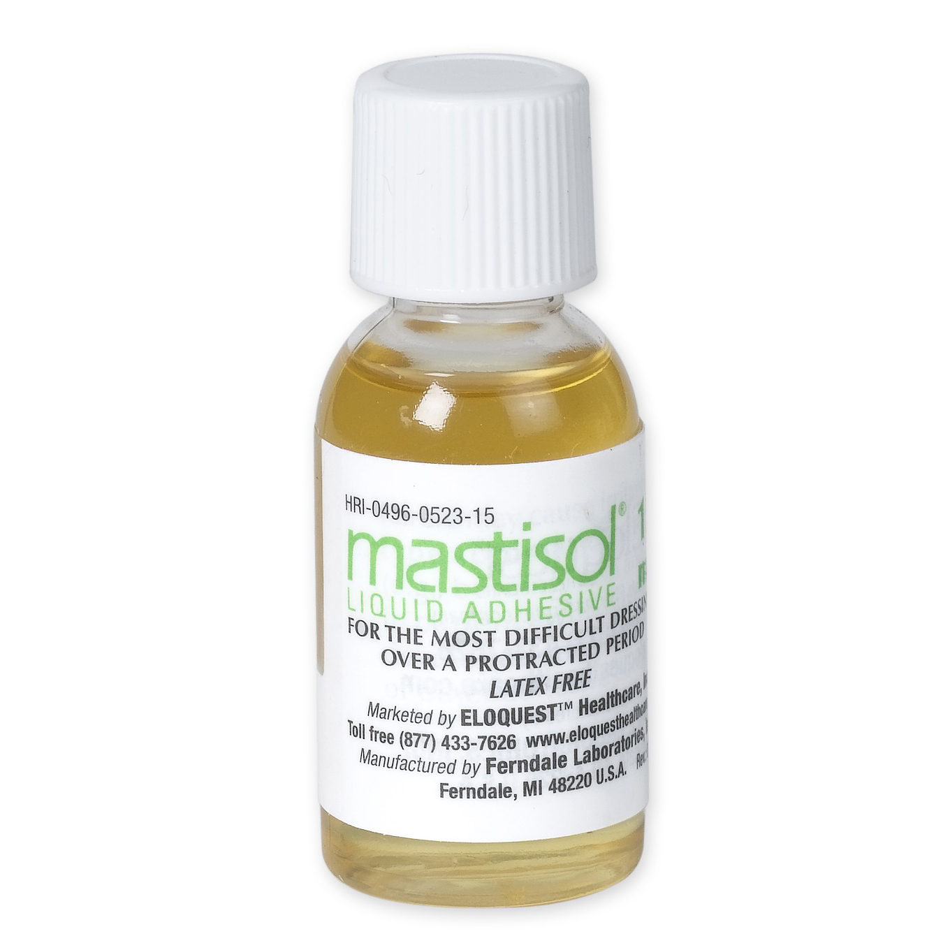 0496-0523-15 Mastisol Liquid Adhesive, 15mL, 1/EA