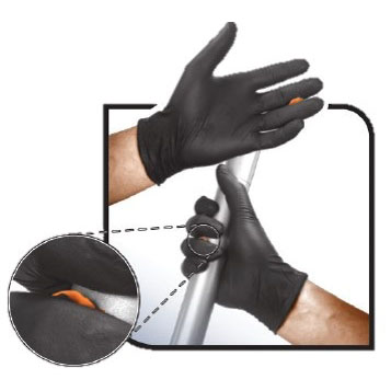 KC44756 Halyard BLACK-FIRE Nitrile Exam Gloves, Small, 150EA/BX