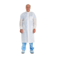 KC10023 Halyard BASIC Plus Lab Coat, White, X-Large, 115.6cm, 25EA/CA