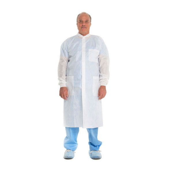 KC10030 Halyard BASIC Plus Lab Coat, Blue, Small, 104.1cm, 25EA/CA