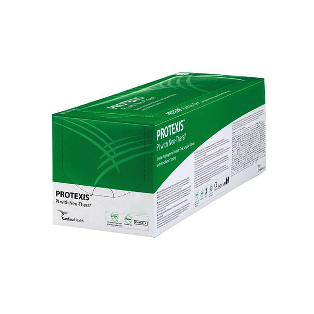 2D73TE65 Protexis PI with Neu-Thera Surgical Gloves, Size 6.5, 11.3", 50PR/BX