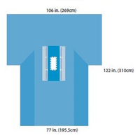 A9430 Laparotomy Drape, 106" x 122" 12EA/CA
