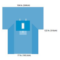 A29410 Laparotomy Drape, 30.5" x 30.5" 12EA/CA