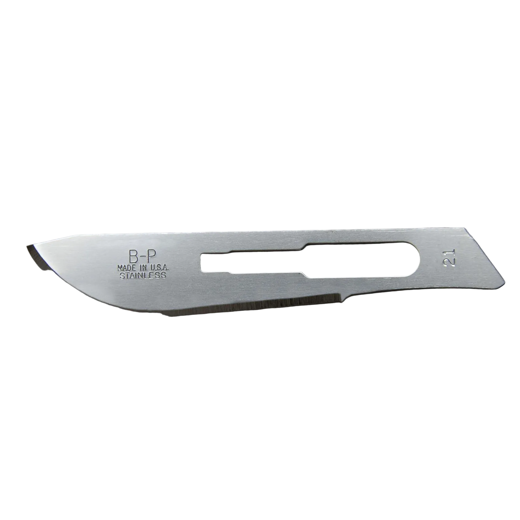 AS371221 Bard-Parker Surgical Blade, Stainless steel, Sterile, Size 21, 50EA/BX