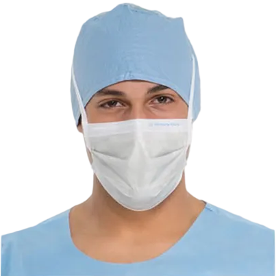 KC47625 Surgical Mask, High Filtration, Pleat Style, with Ties, Not Fog Free, 35EA/BX