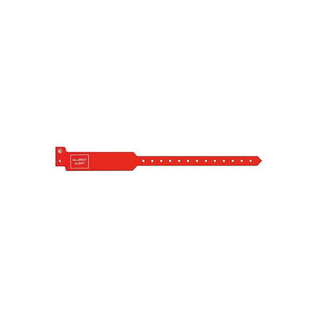 5052-16-PDJ Sentry SuperBand Alert Bands Wristband, Red, 9.8cm, 250EA/BX