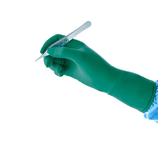 AN851365 GAMMEX Non-Latex Surgical Glove, Synthetic Neoprene, Green, Size 6.5, 50PR/BX