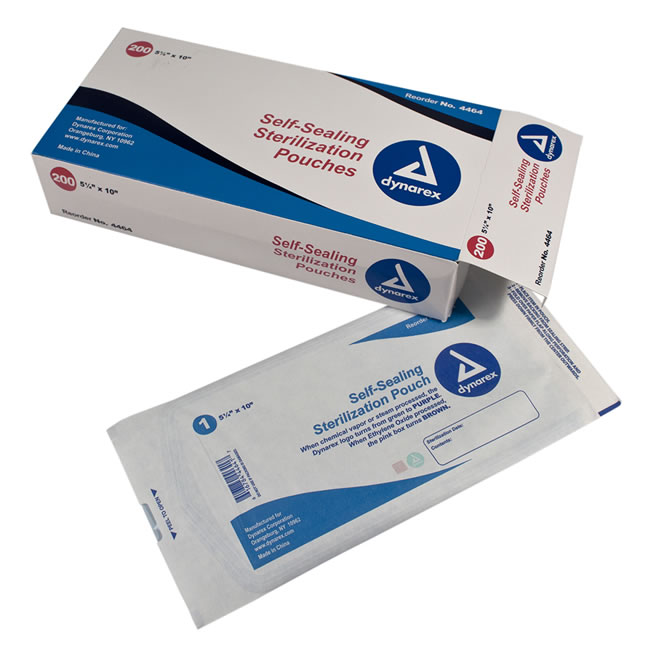 DYN4464 Sterilization Pouch, 10" x 5.25" 200EA/BX