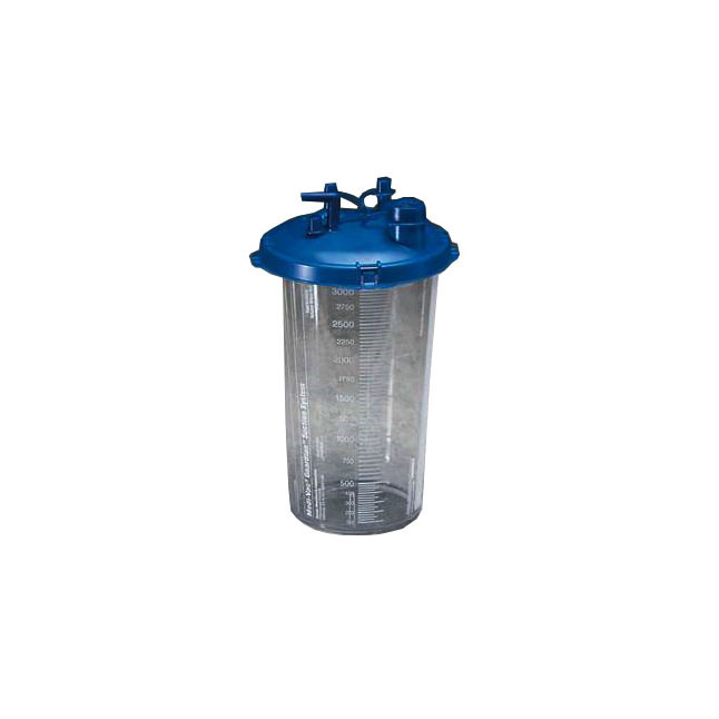 65651-230 Medi-Vac Guardian Suction Canister, for Large Volume Collection, 3000mL, 40EA/CA