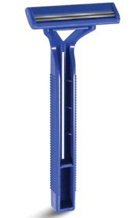 75-0002-1 Personna Razor, Twin Blade, Fixed Head, White, 50EA/BX [DISCONTINUED]