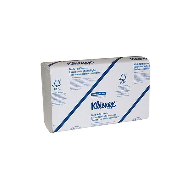 KC02046 KLEENEX Paper Towel, Multi-Fold, 9.2" x 9.4" White, 1200EA/CA