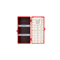 M9102 Needle Counter, Red, Foam Block/Magnet, 20CT, 16EA/BX