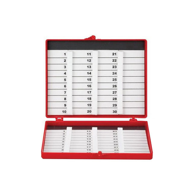 M9010 Needle Counter, Red, Block, 10CT, 12EA/BX