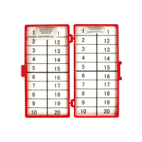 M9106 Needle Counter, Red, Adhesive Block, 20CT, 16EA/BX