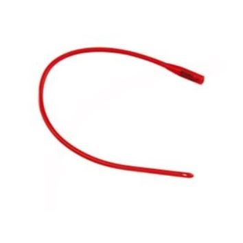 Z8424 DoverTM Red Rubber Catheters, 16", Hydrophilic Coating, Smooth Rounded Tip, 24Fr, 12EA/BX