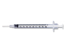 BD305500 Allergy Syringe, with L1/2" OD 28GA PrecisionGlide Permanently Attached Needle, 1mL, 100EA/BX