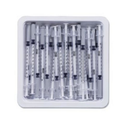 BD305540 Allergist Tray with Precisionglide Permanently Attached Needle, 27GA x 0.5", 25EA/PK