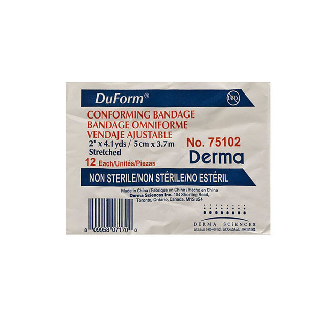 DUP75102 Duform Conforming Bandage, Non-Sterile, 2" x 4.1YD 12EA/PK