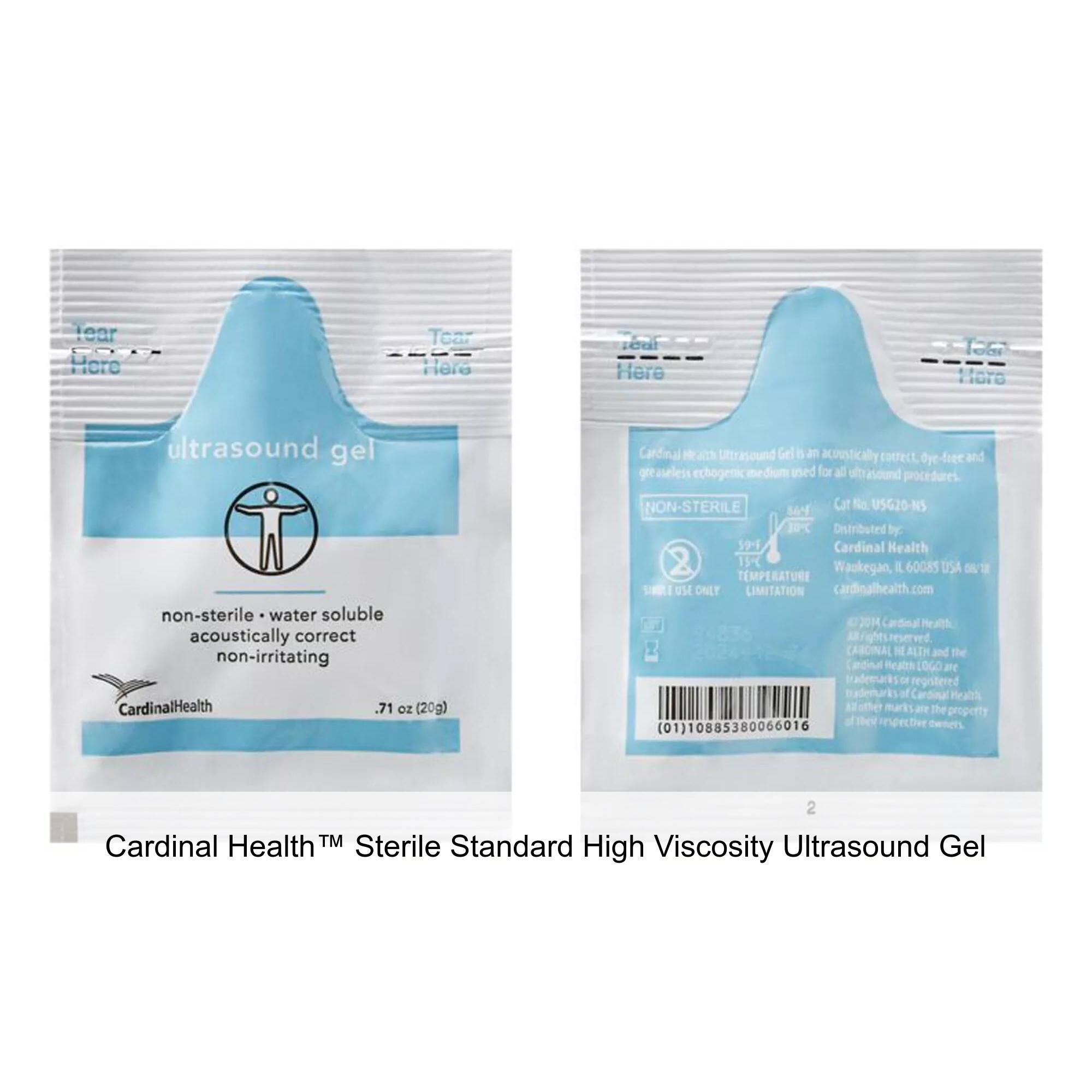 USG20ST Cardinal Health Clear Ultrasound gels, 20g, 48EA/CA